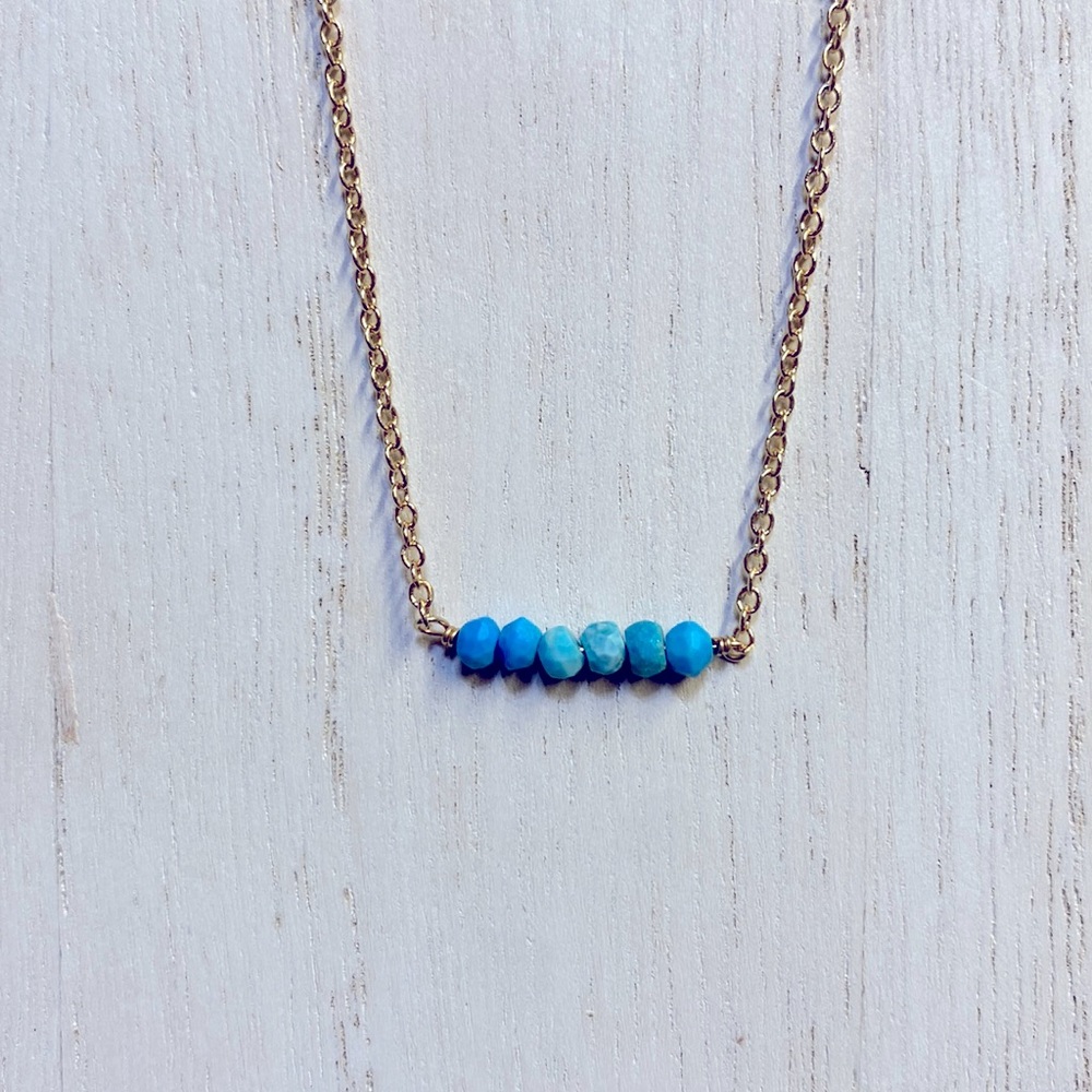 Brand new Teal Beaded Necklace
